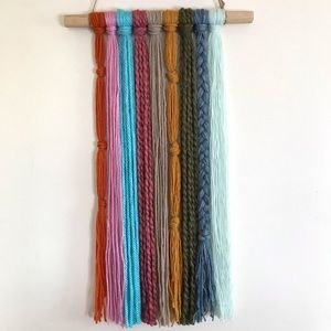 Spring Cottage 21” Yarn Wall Hanging Tapestry